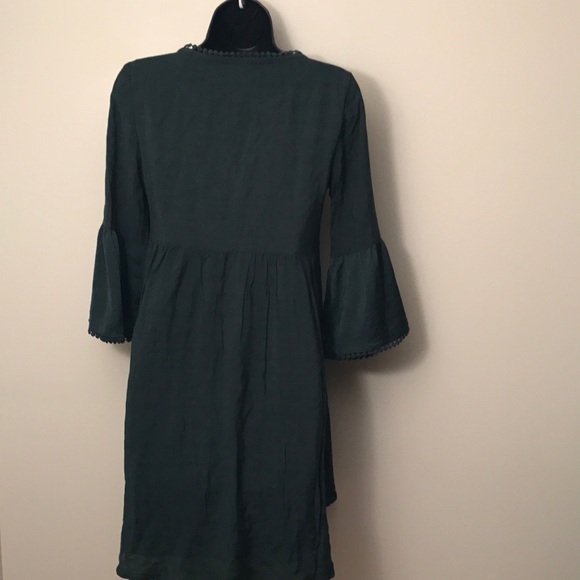 💚KNOX ROSE: Forest Green Babydoll Dress - Picture 6 of 13